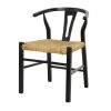 Black Teak Modern Accent Chair by Litton Lane