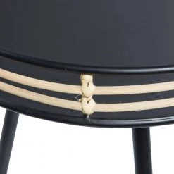 Black Modern Metal Accent Table by Litton Lane -Outlet Litton Lane Store black litton lane end side tables 16586 4f 1000