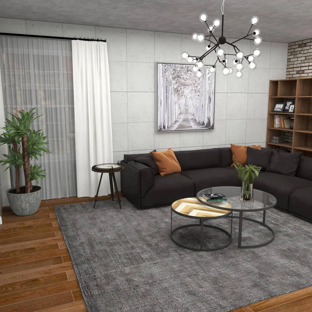 19 in. Black Compass Large Round Glass End Accent Table with Clock and Clear Glass Top by Litton Lane 12 19 in. Black Compass Large Round Glass End Accent Table with Clock and Clear Glass Top by Litton Lane - Image 10