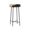 14 in. Black Round Wood Split End Table by Litton Lane -Outlet Litton Lane Store black litton lane end side tables 92169 64 1000