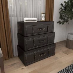 Black Wood Traditional Chest by Litton Lane -Outlet Litton Lane Store black litton lane sideboards buffet tables 55735 fa 1000