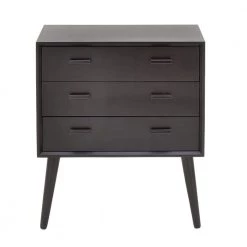 Black Wood Modern Chest by Litton Lane