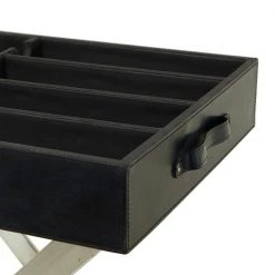 2-Bottle Black Stainless Steel Modern Wine Holder by Litton Lane -Outlet Litton Lane Store black litton lane wine racks 041350 a0 1000