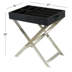 2-Bottle Black Stainless Steel Modern Wine Holder by Litton Lane -Outlet Litton Lane Store black litton lane wine racks 041350 c3 1000