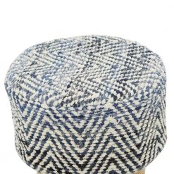 17 in. Blue Wood Bohemian Stool by Litton Lane -Outlet Litton Lane Store blue litton lane bar stools 042615 44 1000