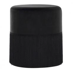 16 in. Black Wood Traditional Stool by Litton Lane