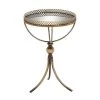 16 in. Brass Round Mirrored End Table by Litton Lane