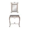 32 In. Bronze Metal Traditional Vanity with Mirror (Set of 2) by Litton Lane