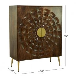 Brown Wood Contemporary Cabinet by Litton Lane -Outlet Litton Lane Store brown litton lane accent cabinets 040127 76 1000