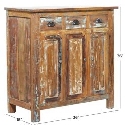 Brown Rustic Wood Cabinet by Litton Lane -Outlet Litton Lane Store brown litton lane accent cabinets 041183 76 1000