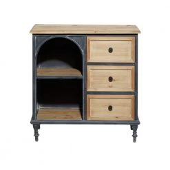 Brown Farmhouse Wood Cabinet by Litton Lane -Outlet Litton Lane Store brown litton lane accent cabinets 041185 77 1000