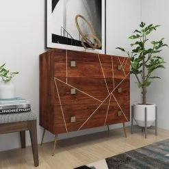 Brown Metal Modern Cabinet by Litton Lane -Outlet Litton Lane Store brown litton lane accent cabinets 22814 1d 1000