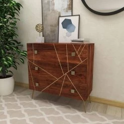 Brown Metal Modern Cabinet by Litton Lane -Outlet Litton Lane Store brown litton lane accent cabinets 22814 44 1000