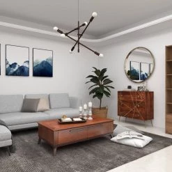 Brown Metal Modern Cabinet by Litton Lane -Outlet Litton Lane Store brown litton lane accent cabinets 22814 77 1000