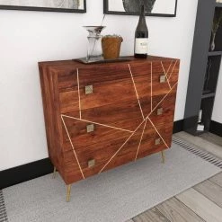 Brown Metal Modern Cabinet by Litton Lane -Outlet Litton Lane Store brown litton lane accent cabinets 22814 fa 1000