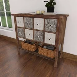 Brown Wood Farmhouse Cabinet by Litton Lane -Outlet Litton Lane Store brown litton lane accent cabinets 42971 fa 1000