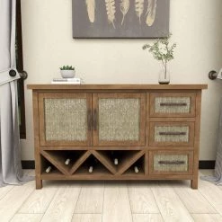 Brown Wood Farmhouse Cabinet by Litton Lane -Outlet Litton Lane Store brown litton lane accent cabinets 47968 44 1000