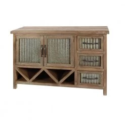 Brown Wood Farmhouse Cabinet by Litton Lane