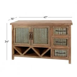 Brown Wood Farmhouse Cabinet by Litton Lane -Outlet Litton Lane Store brown litton lane accent cabinets 47968 c3 1000