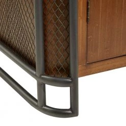 Brown Industrial Wood Cabinet by Litton Lane -Outlet Litton Lane Store brown litton lane accent cabinets 68641 fa 1000