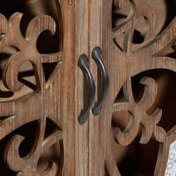 Brown Farmhouse Wood Cabinet by Litton Lane -Outlet Litton Lane Store brown litton lane accent cabinets 77903 fa 1000