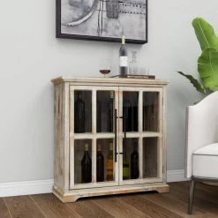 Brown Wood Farmhouse Cabinet by Litton Lane -Outlet Litton Lane Store brown litton lane accent cabinets 77931 1d 1000