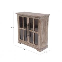 Brown Wood Farmhouse Cabinet by Litton Lane -Outlet Litton Lane Store brown litton lane accent cabinets 77931 40 1000