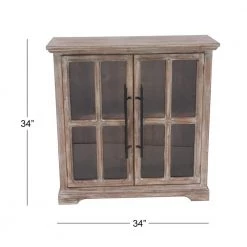 Brown Wood Farmhouse Cabinet by Litton Lane -Outlet Litton Lane Store brown litton lane accent cabinets 77931 76 1000