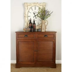 Brown Wood Traditional Cabinet by Litton Lane -Outlet Litton Lane Store brown litton lane accent cabinets 96375 31 1000
