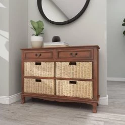 Brown Wood Traditional Storage Unit by Litton Lane -Outlet Litton Lane Store brown litton lane accent cabinets 96379 1f 1000