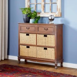 Brown Wood Traditional Storage Unit by Litton Lane -Outlet Litton Lane Store brown litton lane accent cabinets 96379 31 1000