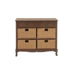 Brown Wood Traditional Storage Unit by Litton Lane