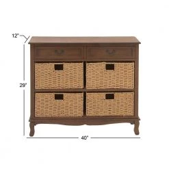 Brown Wood Traditional Storage Unit by Litton Lane -Outlet Litton Lane Store brown litton lane accent cabinets 96379 c3 1000