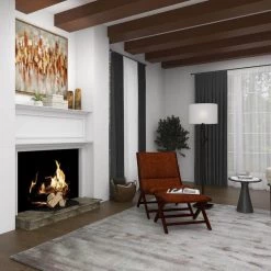 Brown Teak Wood Traditional Accent Chair with Ottoman (Set of 2) by Litton Lane -Outlet Litton Lane Store brown litton lane accent chairs 64781 77 1000