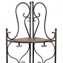 66 in. Metal Farmhouse 4 Shelf Bakers Rack in Brown by Litton Lane 14 66 in. Metal Farmhouse 4 Shelf Bakers Rack in Brown by Litton Lane -Outlet Litton Lane Store brown litton lane baker s racks 69873 77 1000