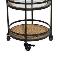 35 in. Brown Industrial Metal Bar Cart by Litton Lane 14 35 in. Brown Industrial Metal Bar Cart by Litton Lane -Outlet Litton Lane Store brown litton lane bar carts 39743 77 1000