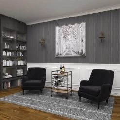 30 in. Brown Wood Industrial Bar Cart by Litton Lane -Outlet Litton Lane Store brown litton lane bar carts 48673 fa 1000