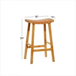 18 in. Brown Rustic Wood Stool by Litton Lane -Outlet Litton Lane Store brown litton lane bar stools 35891 76 1000