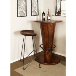 17 in. Brown Metal Rustic Bar Stool by Litton Lane -Outlet Litton Lane Store brown litton lane bar stools 62948 31 1000
