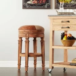 29 in. Brown Wood Rustic Bar Stool by Litton Lane -Outlet Litton Lane Store brown litton lane bar stools 66121 31 1000
