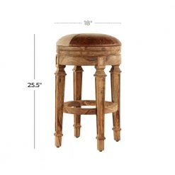 29 in. Brown Wood Rustic Bar Stool by Litton Lane -Outlet Litton Lane Store brown litton lane bar stools 66121 76 1000