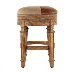 26 in. Brown Wood Rustic Counter Stool by Litton Lane -Outlet Litton Lane Store brown litton lane bar stools 66122 c3 1000