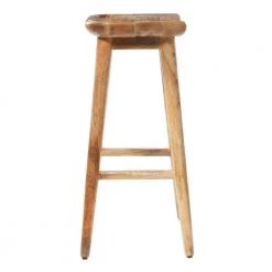 17 in. Brown Mango Wood Contemporary Bar Stool by Litton Lane -Outlet Litton Lane Store brown litton lane bar stools 80609 c3 1000