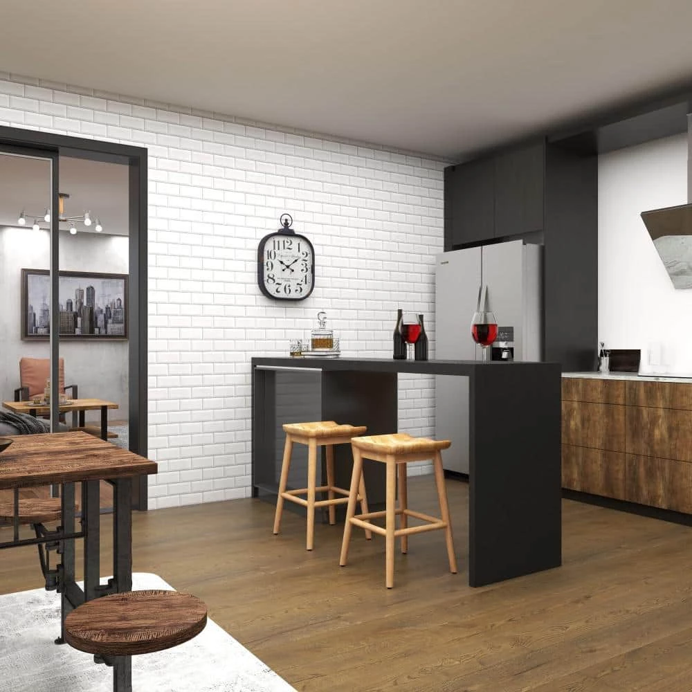 24 in. Brown Mango Wood Contemporary Counter Stool by Litton Lane 11 24 in. Brown Mango Wood Contemporary Counter Stool by Litton Lane - Image 9