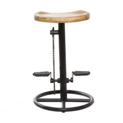 25 in. Brown Industrial Metal Counter Stool by Litton Lane 14 25 in. Brown Industrial Metal Counter Stool by Litton Lane -Outlet Litton Lane Store brown litton lane bar stools 80614 66 1000