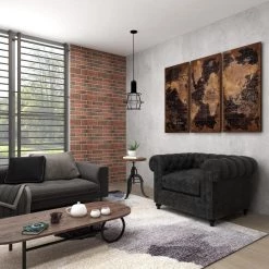 17 in. Brown 29 in. H Round Metal Accent Table by Litton Lane -Outlet Litton Lane Store brown litton lane bar stools 88581 76 1000