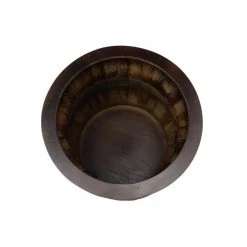 18 in. Brown Wood Rustic Storage Stool by Litton Lane -Outlet Litton Lane Store brown litton lane bar stools 90671 fa 1000