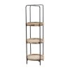 43 in. Brown Wood Traditional 3 Shelf Shelving Unit by Litton Lane -Outlet Litton Lane Store brown litton lane bookcases bookshelves 041439 64 1000