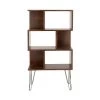 61 in. Brown Wood Modern 3 Shelf Shelving Unit by Litton Lane -Outlet Litton Lane Store brown litton lane bookcases bookshelves 28741 64 1000
