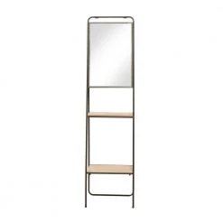 65 in. Brown Metal Industrial 2 Shelf Shelving Unit by Litton Lane -Outlet Litton Lane Store brown litton lane bookcases bookshelves 43440 c3 1000